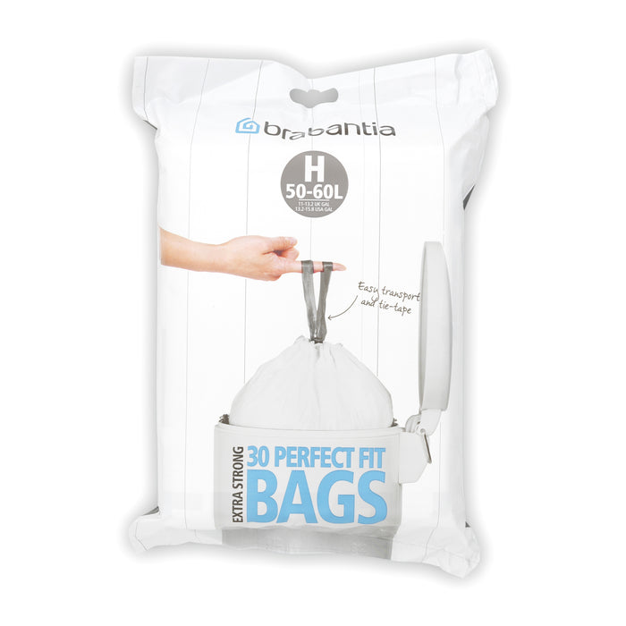 Brabantia Type H PerfectFit Afvalzak Dispenser 50-60 Liter - 30 zakken
