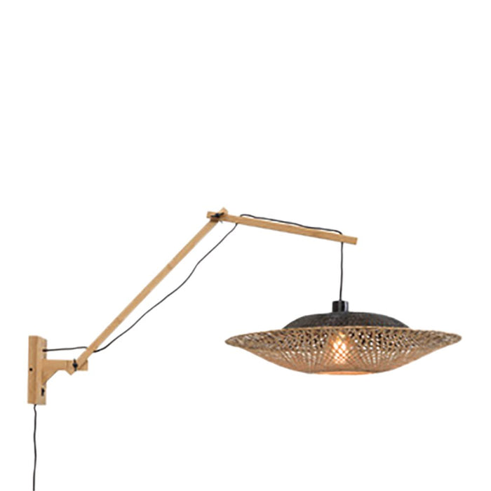 GOOD&MOJO Kalimantan Wandlamp met Arm - Ø60cm - Naturel