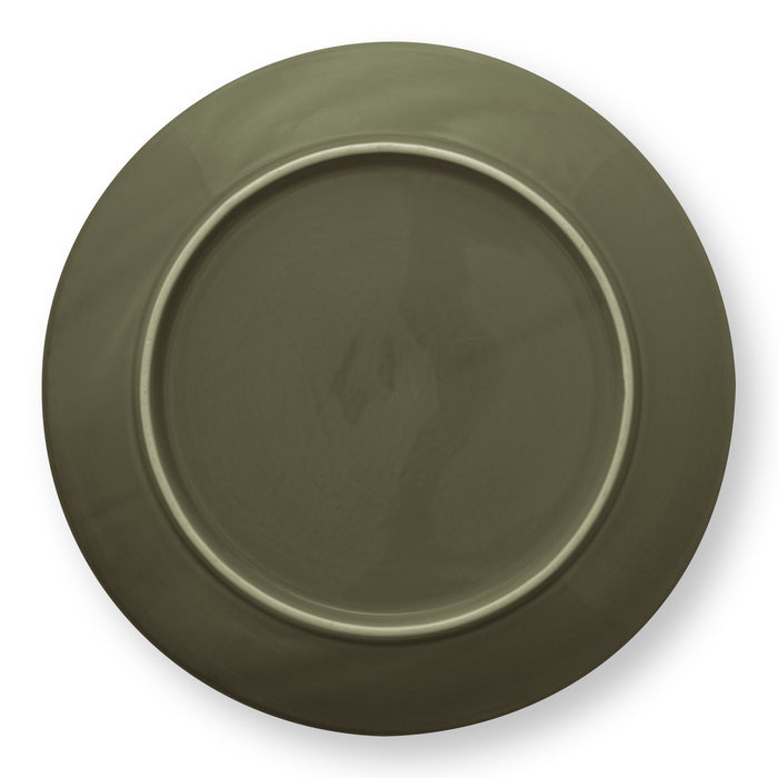 vtwonen Relievo Bord Ø 23 cm - Donkergroen