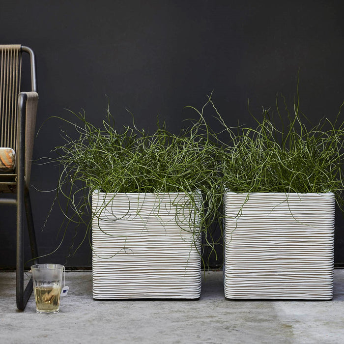 Capi Europe Nature Rib Vierkant Bloempot 50 x 50 cm