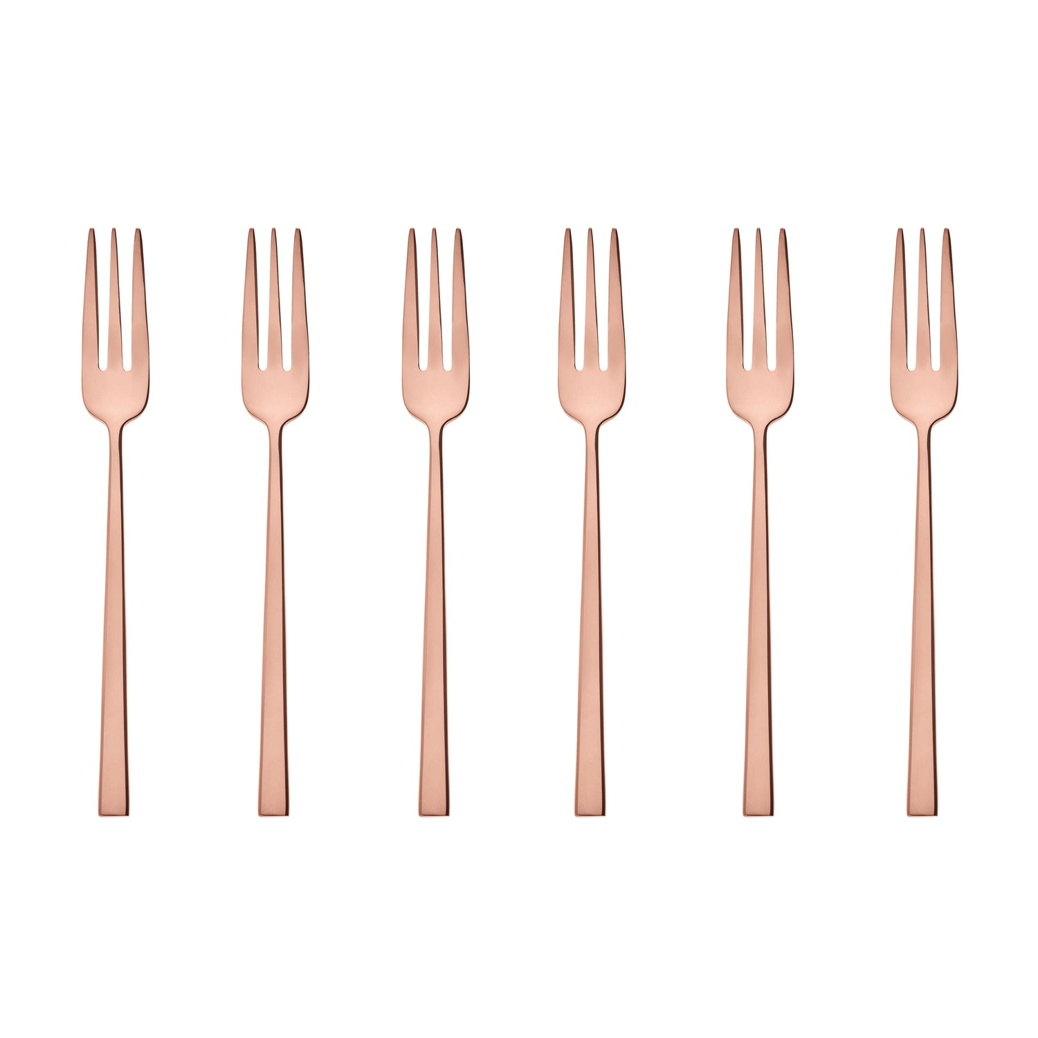 Sambonet Rock Taartvorkjes 6 st. - Koper