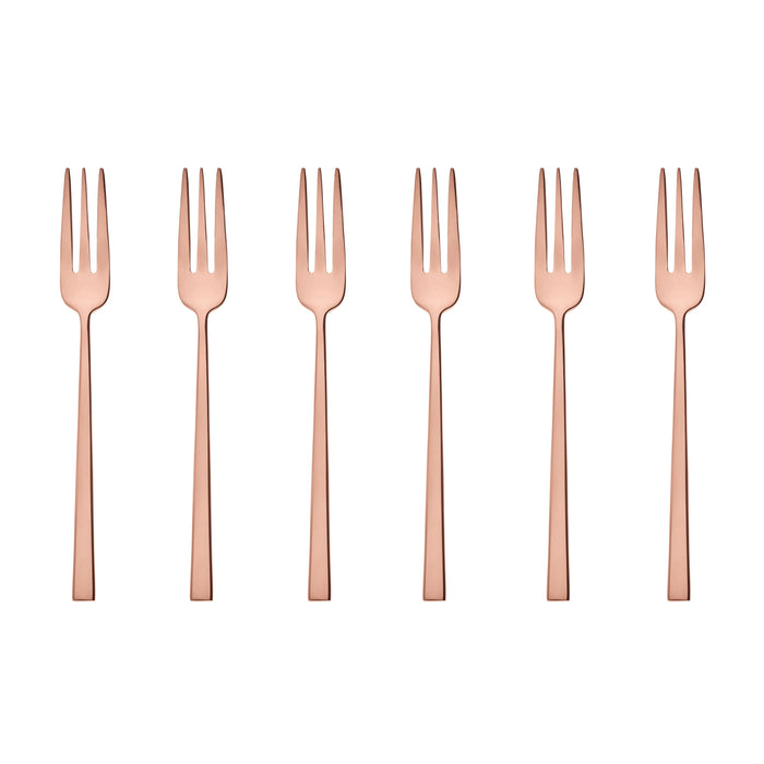 Sambonet Rock Taartvorkjes 6 st. - Koper