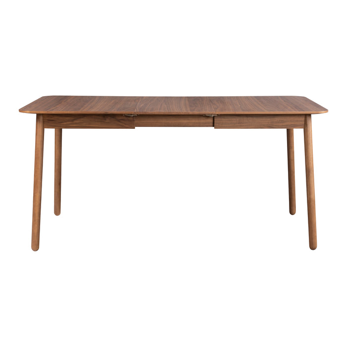 Zuiver Glimps Eettafel Uitschuifbaar - 120/162 x 80 cm - Walnoot
