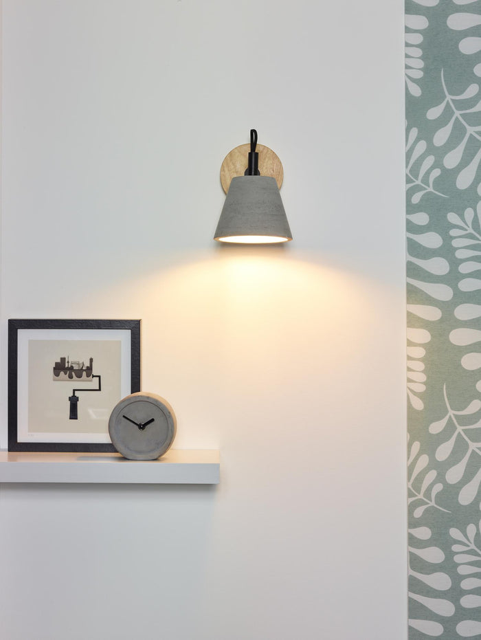 Lucide POSSIO Wandlamp - Grijs