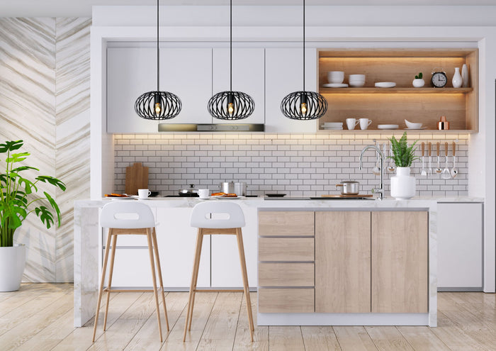 Lucide MANUELA Hanglamp 3xE27 - Zwart