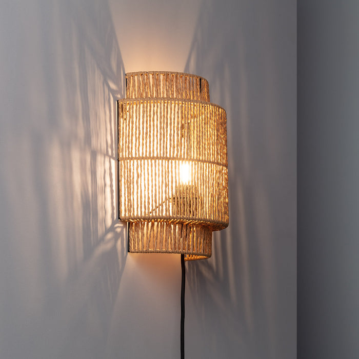 Bussandri Wandlamp landelijk - Metaal - Bruin