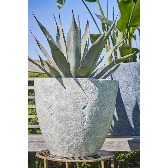 Mica Decorations Bravo Bloempot voor buiten - Ø38cm - Lichtgrijs Slate