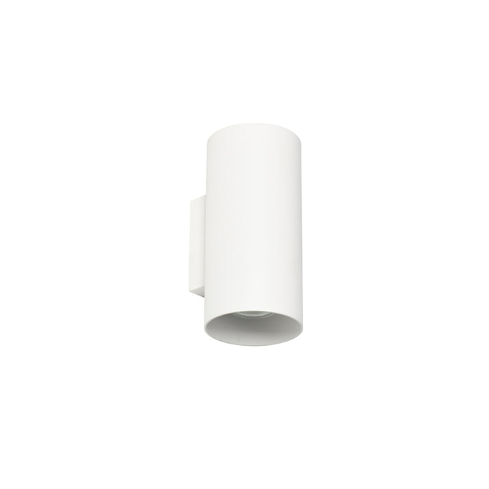 QAZQA Design wandlamp wit rond 2-lichts - Sab