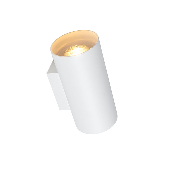 QAZQA Design wandlamp wit rond 2-lichts - Sab