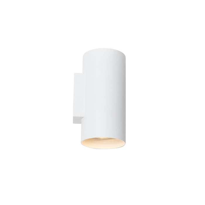 QAZQA Design wandlamp wit rond 2-lichts - Sab