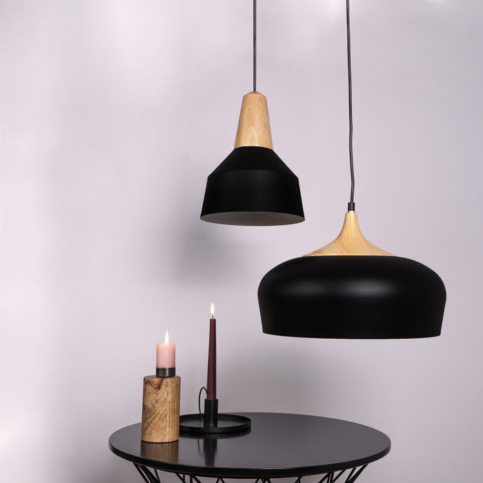 QUVIO Hanglamp met metaal en aluminium - QUV5067L-BLACK