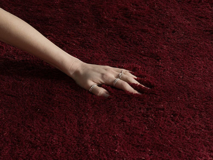 Beliani - EVREN  - Shaggy vloerkleed - Rood - 200 x 300 cm - Polyester