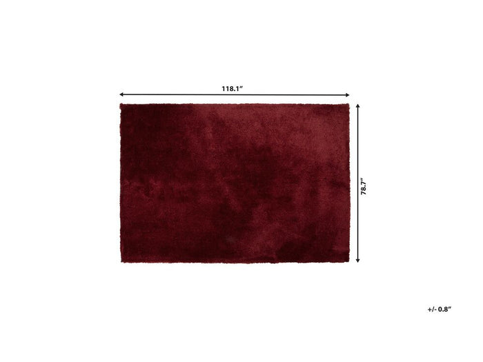 Beliani - EVREN  - Shaggy vloerkleed - Rood - 200 x 300 cm - Polyester