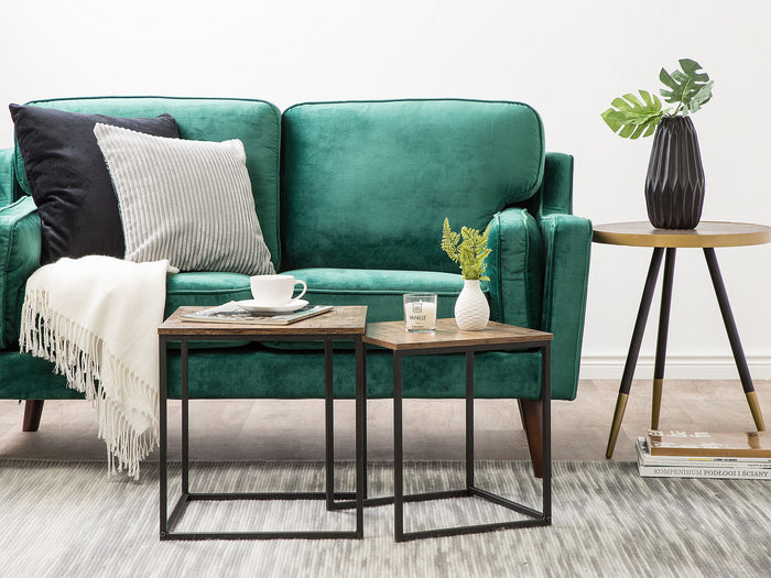 Beliani - DENNY - Bijzettafel - Zwart - MDF