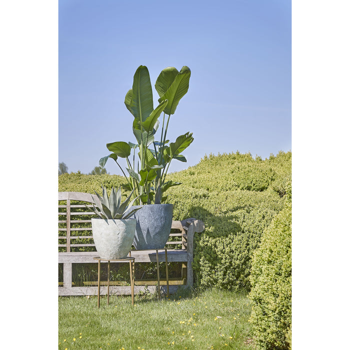 Mica Decorations Bravo Bloempot - H40 x Ø45 cm - Lichtgrijs Slate