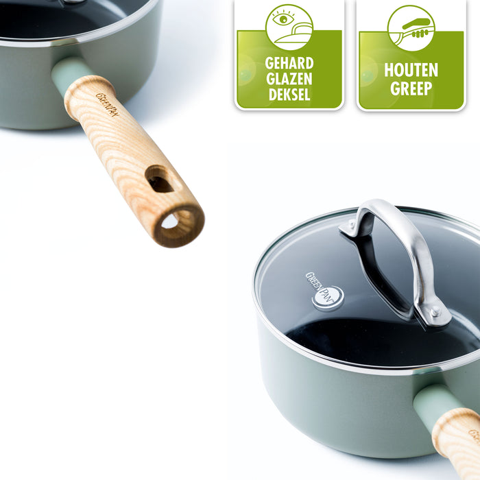 Greenpan Mayflower Pannenset 2-delig met Spatel