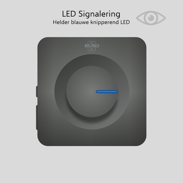 ELRO DB3000 Draadloze Deurbel Set – met Ontvanger op batterij - Zwart