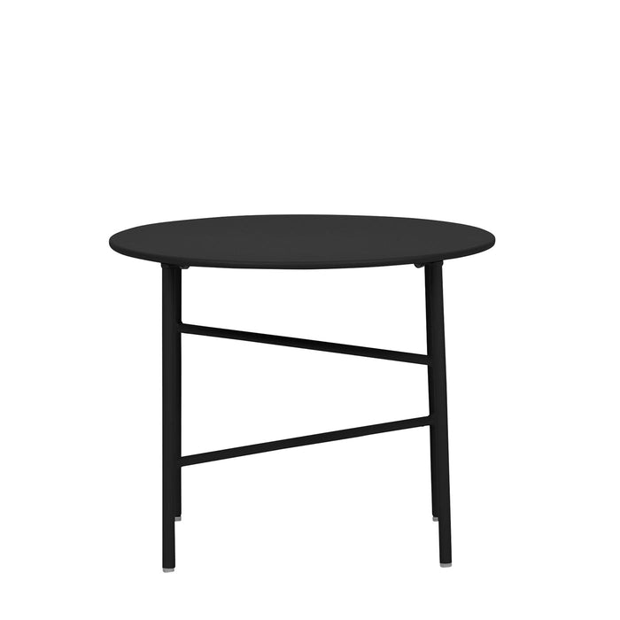 Lisomme Mila metalen tuin salontafel zwart - Ø 50 cm