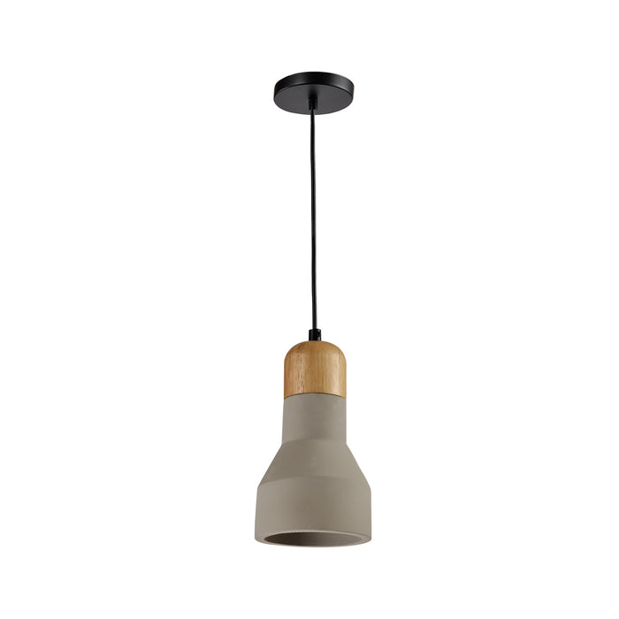 QUVIO Hanglamp hout en beton - QUV5047L-GREY