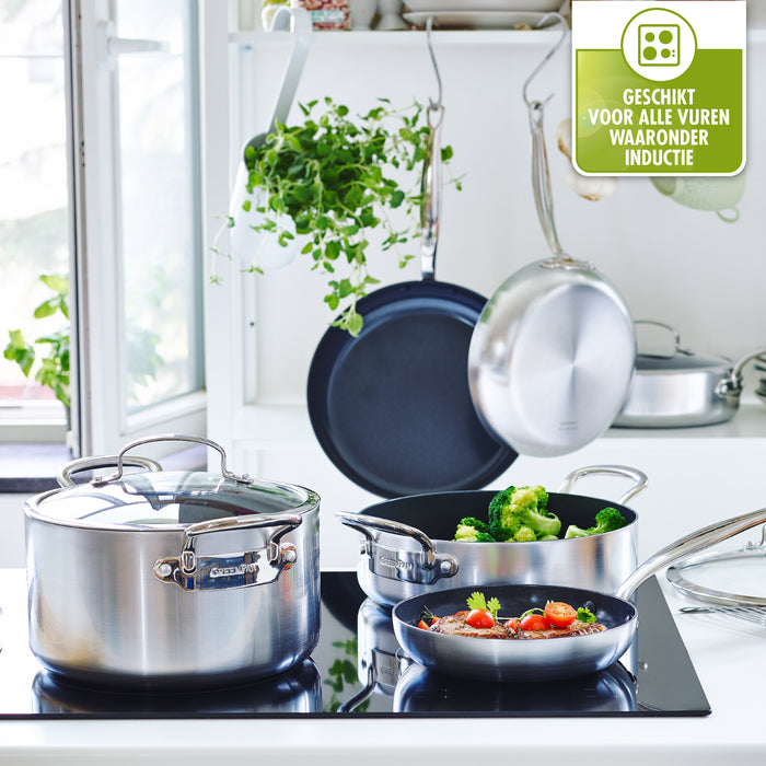 GreenPan Barcelona Evershine Wokpan Ø 30 cm - Zilver