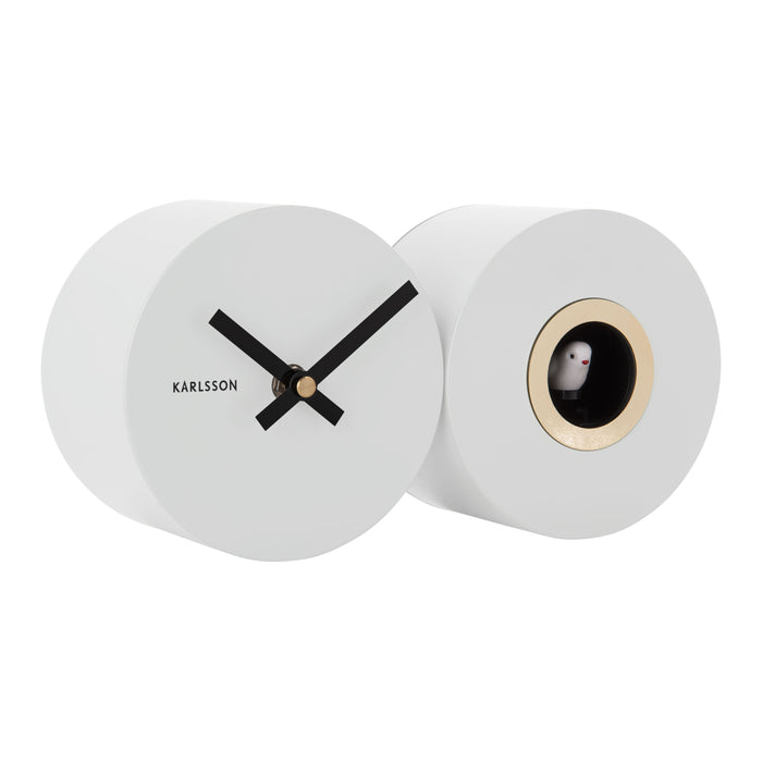 Karlsson Duo Cuckoo Wandklok - Wit