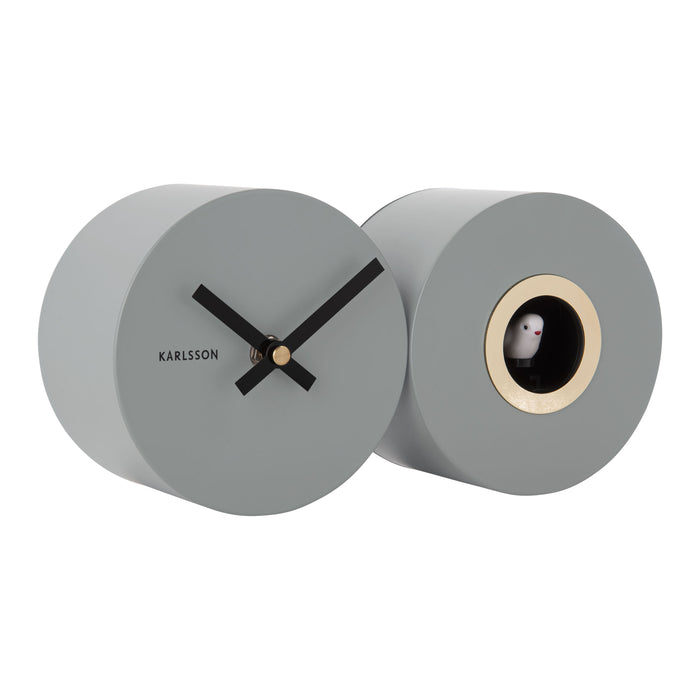 Karlsson Duo Cuckoo Wandklok - Grijs