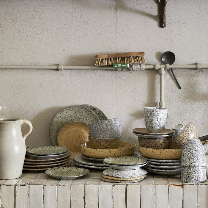 HKliving Gradient Ceramics Kom Ø 13 cm - Set van 4