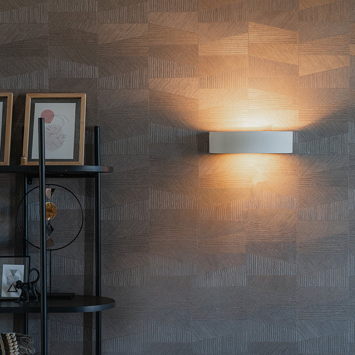 QAZQA Landelijke wandlamp gips wit - Aurel Novo