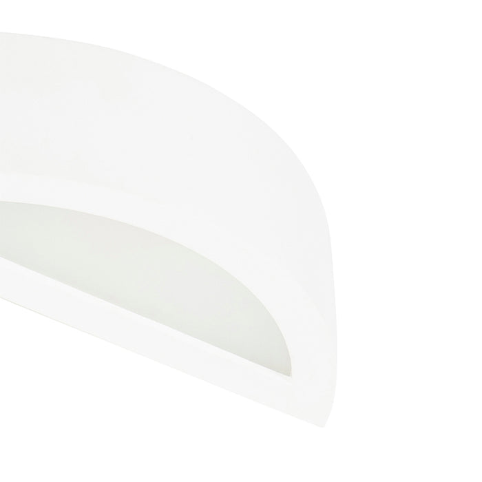 QAZQA Landelijke wandlamp gips wit - Aurel Novo