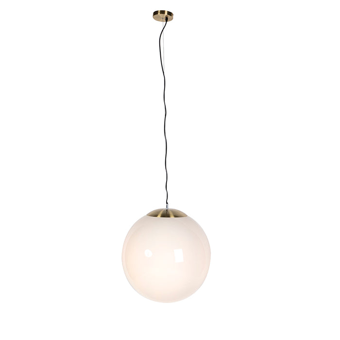 QAZQA Scandinavische hanglamp opaal glas 50 cm - Ball 50