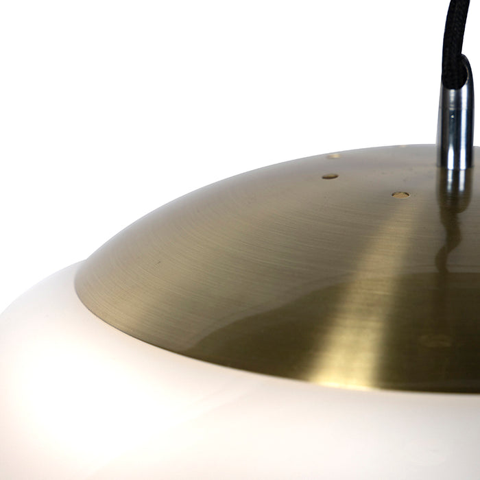 QAZQA Scandinavische hanglamp opaal glas 50 cm - Ball 50