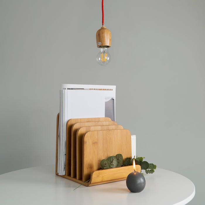 QUVIO Hanglamp hout - QUV5043L-WOOD