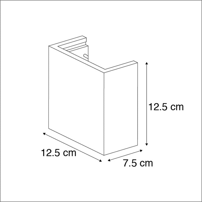 QAZQA Industriële wandlamp beton met lichteffect - Meave