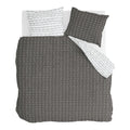 Walra More Dashes Dekbedovertrek 240 x 220/240 cm - Off black