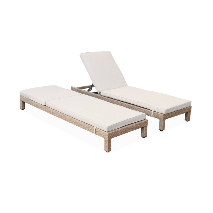 sweeek - Wicker ligbed, set van 2