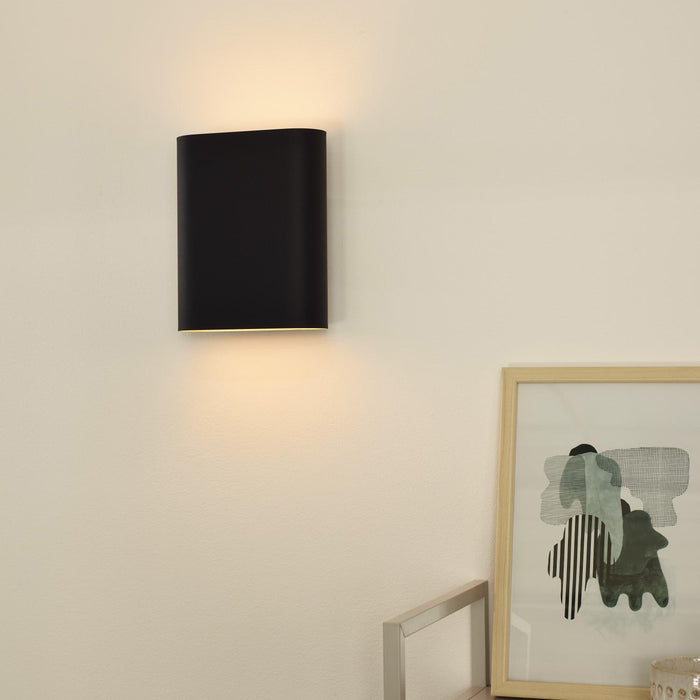 Lucide OVALIS Wandlamp - Zwart