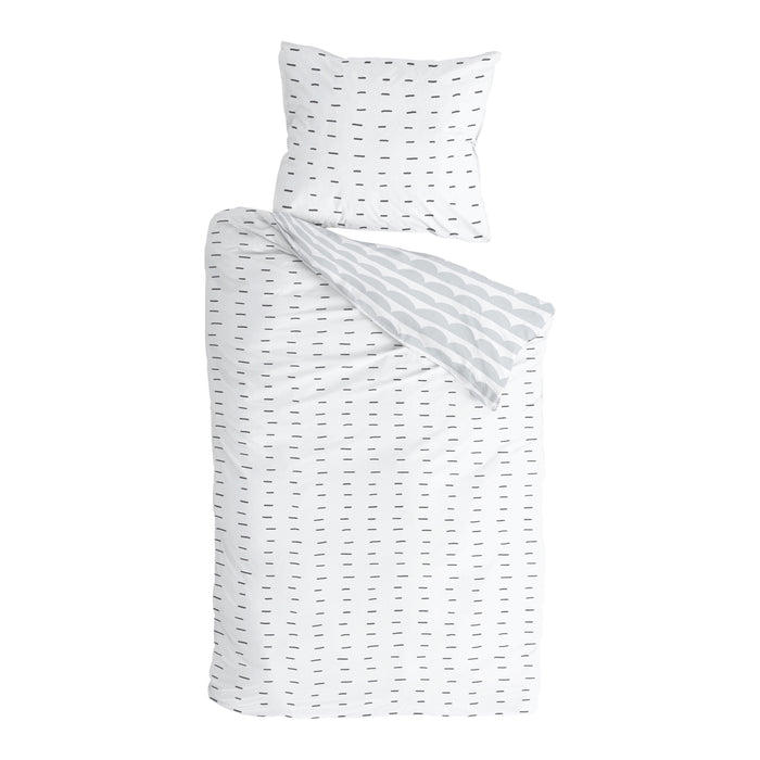 Walra More Dashes Dekbedovertrek 140 x 220/240 cm - Wit