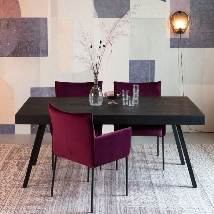 by fonQ  Tygo Eettafel - 200 x 90 cm - Zwart