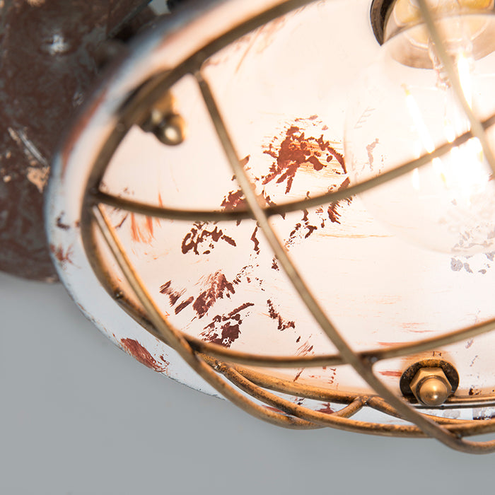 QAZQA Vintage wand- en plafondlamp bruin kantelbaar - Barrack