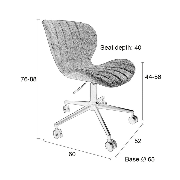 Zuiver OMG Bureaustoel