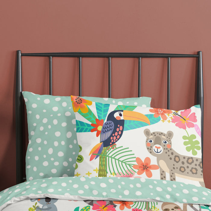 Good Morning Happy Kinder Dekbedovertrek 140 x 220 cm - Multi