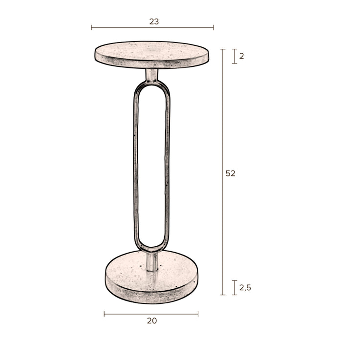 Dutchbone Sandook Bijzettafel