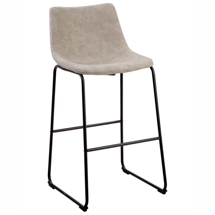 Beliani - FRANKS - Barkruk - Beige - Polyester