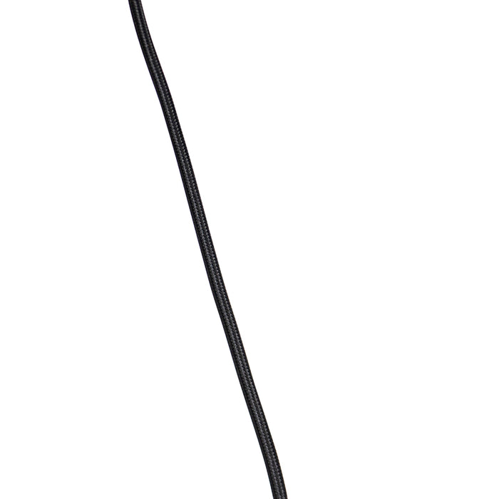 QAZQA Hanglamp met velours kap roze met goud 50 cm - Combi