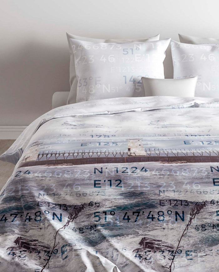 Zo Home Dekbedovertrek Katoen Satijn Tanner - blue 240x200|220cm