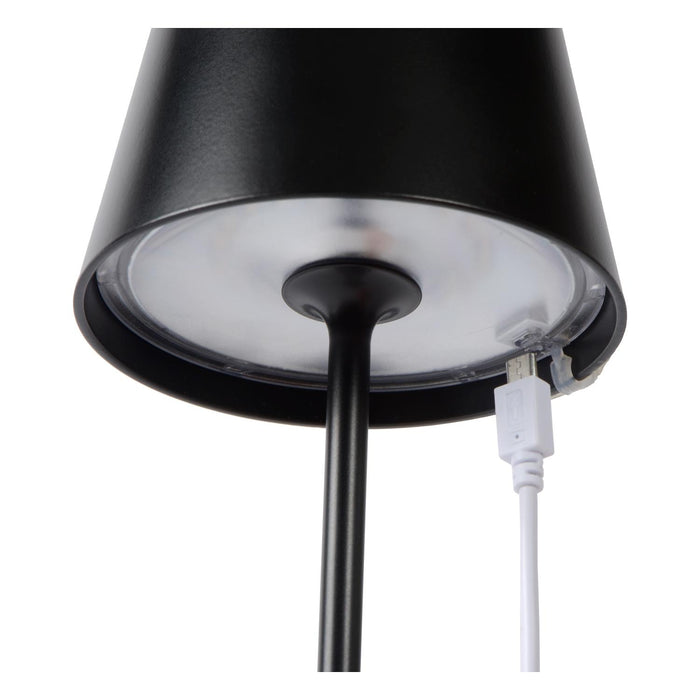 Lucide JUSTIN Tafellamp - Zwart