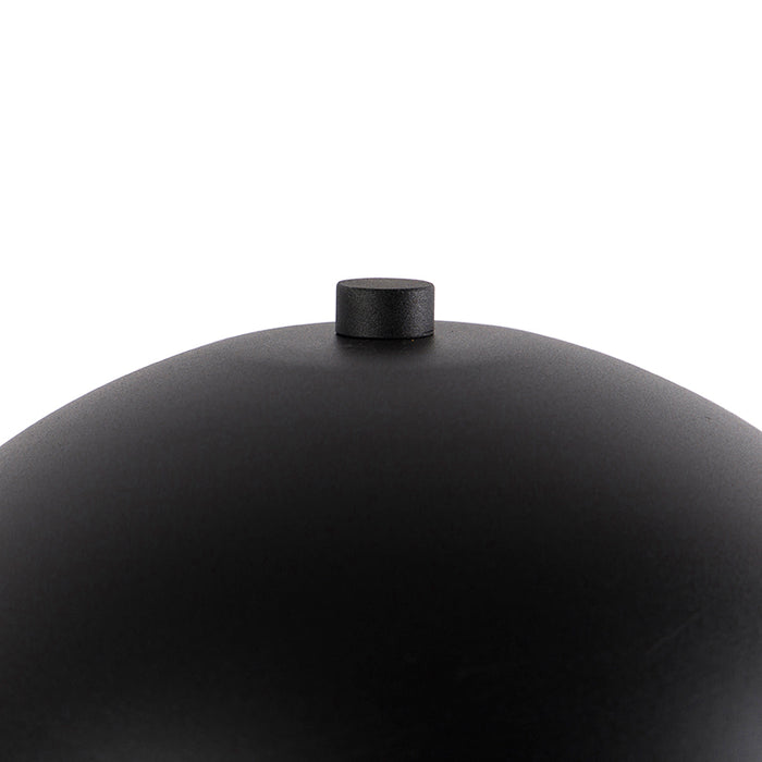 QAZQA Retro tafellamp mushroom zwart met goud - Magnax