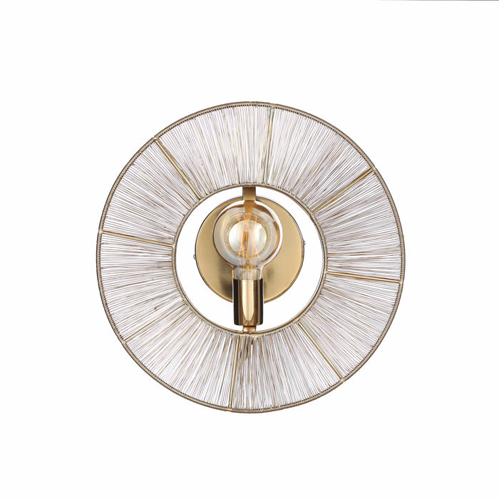 Mica Decorations Bodil Wandlamp - H18 x Ø40 cm - Metaal - Goud