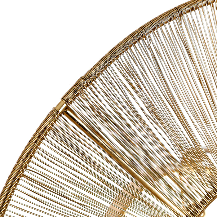 Mica Decorations Bodil Wandlamp - H18 x Ø40 cm - Metaal - Goud