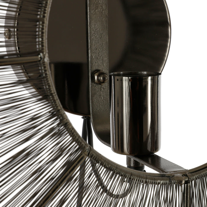 Mica Decorations Bodil Wandlamp Ø40 cm Zwart